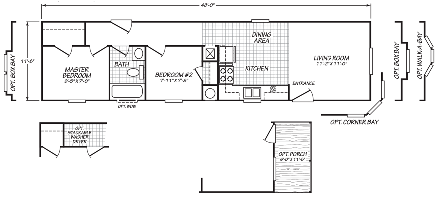 Single Wide Mobile Home Floor Plans The Home Outlet Az