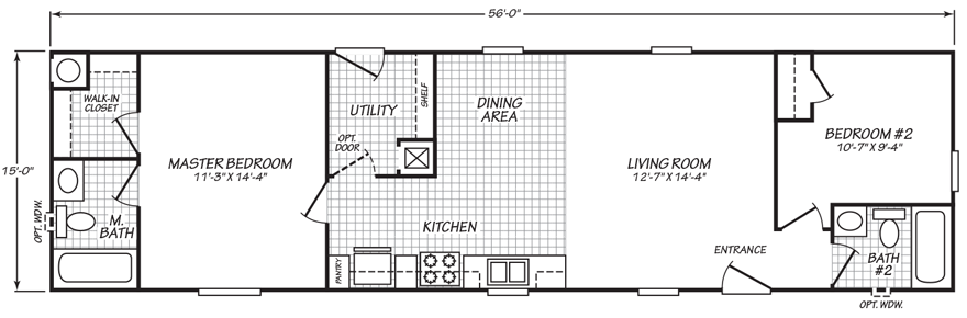 Single Wide Mobile Home Floor Plans Factory Select Homes