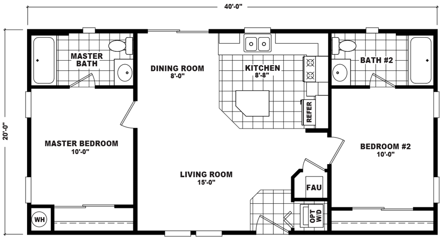 Double Wide Floor Plans - The Home Outlet AZ