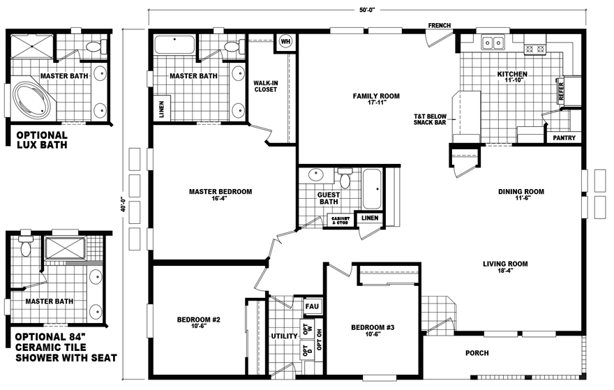 Triple Wide Floor Plans The Home Outlet Az