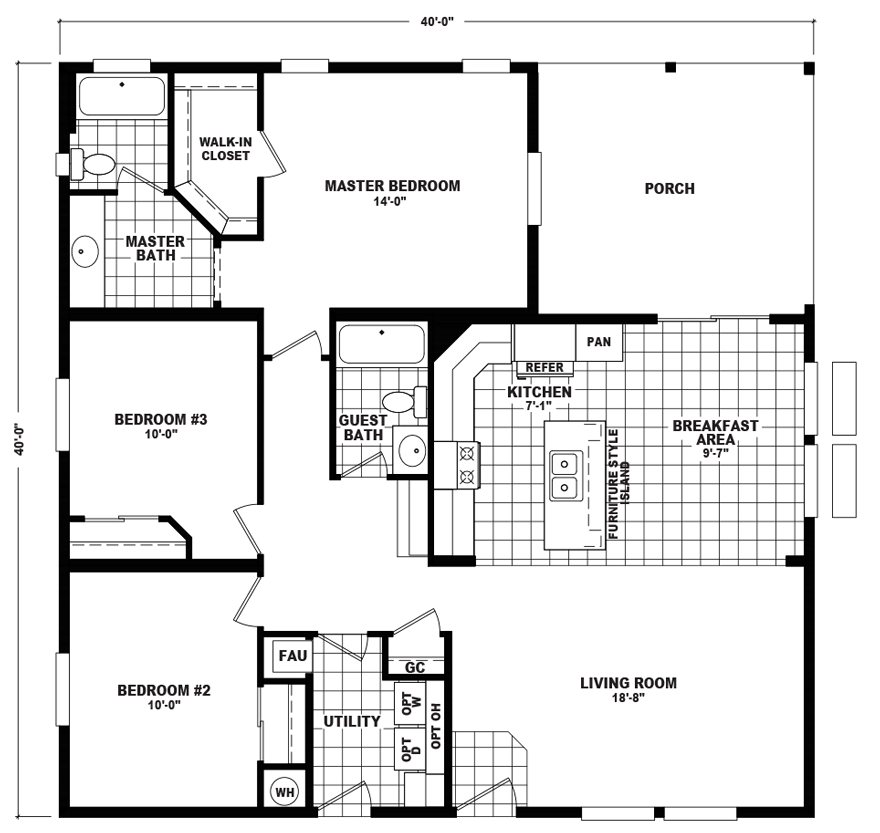 40-wide-house-plans-house-plan-64598-modern-style-with-1520-sq-ft-2-bed-1-bath-modern-house