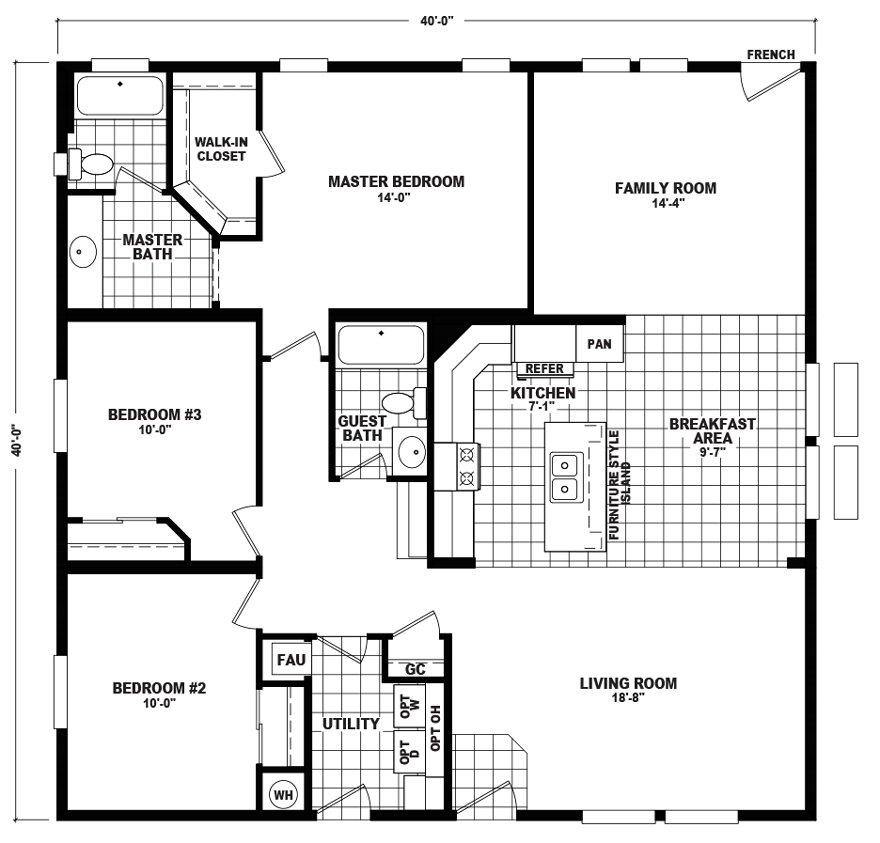 Triple Wide Floor Plans The Home Outlet Az