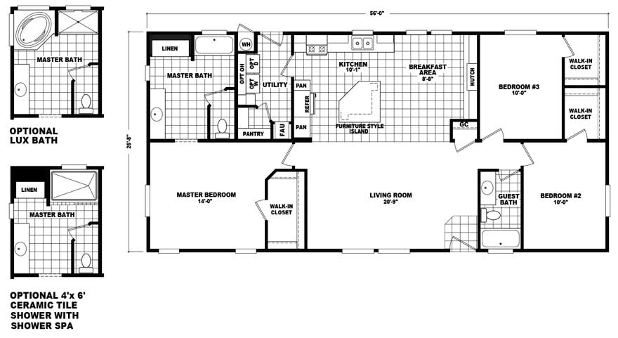 Double Wide Floor Plans The Home Outlet Az